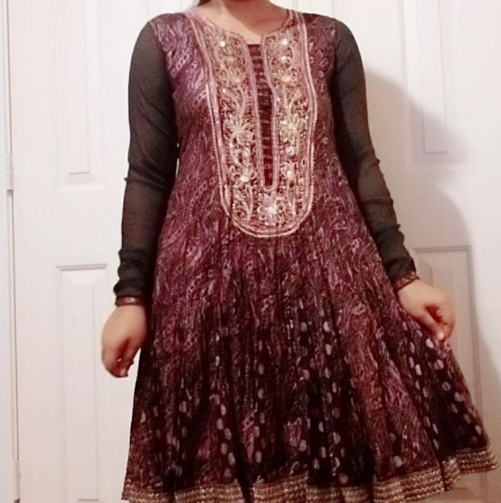 Sequin embroidered designer Anarkali